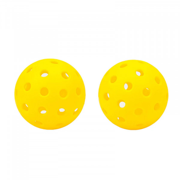 Indoor and outdoor pickleballs from the JOOLA Ben Johns Blue Lightning Paddle Set