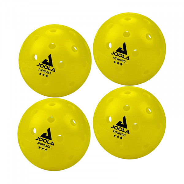 Front view of the JOOLA Primo Pickleballs.
