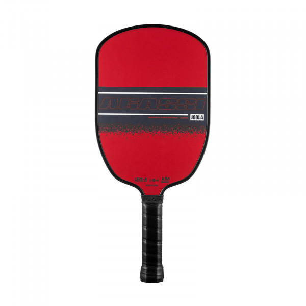 Back side of the JOOLA Agassi Champion 12mm Pickleball Paddle.