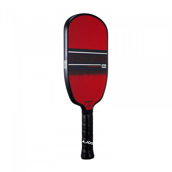 Front-left view of the JOOLA Agassi Champion 12mm Pickleball Paddle.