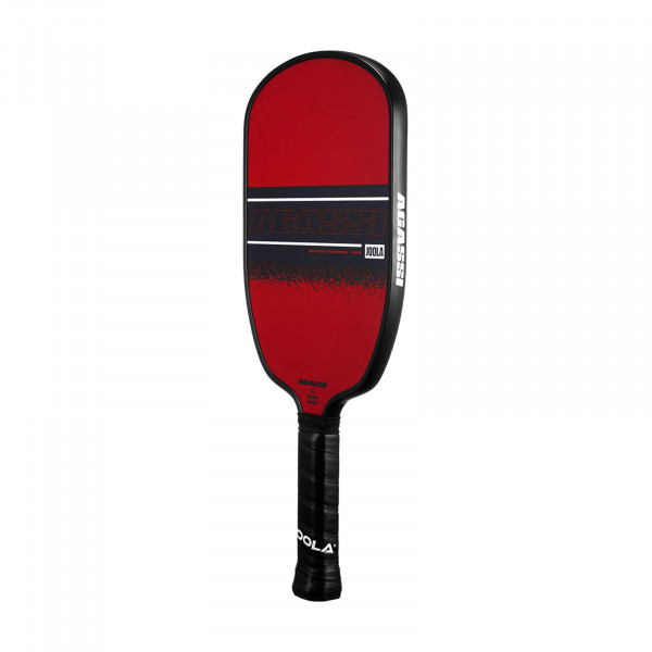 Front-right view of the JOOLA Agassi Champion 12mm Pickleball Paddle.