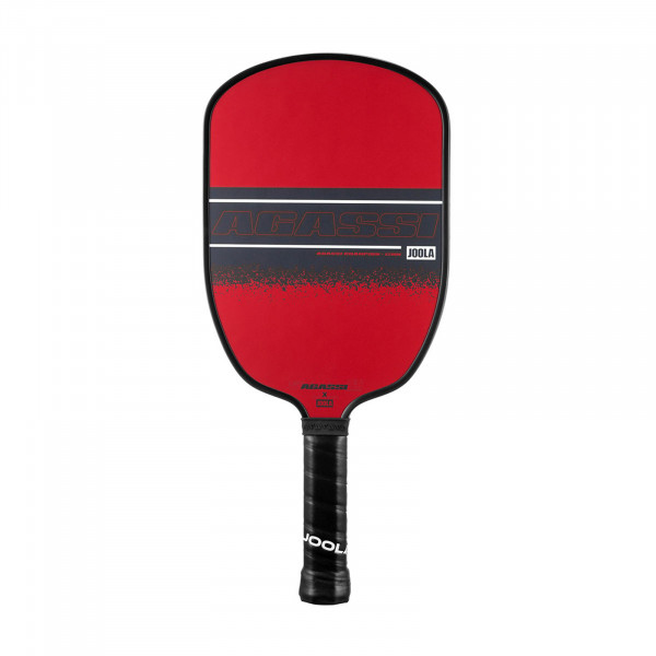 Front side of the JOOLA Agassi Champion 12mm Pickleball Paddle.
