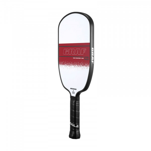 Front-right view of the JOOLA Graf Champion 12mm Pickleball Paddle.
