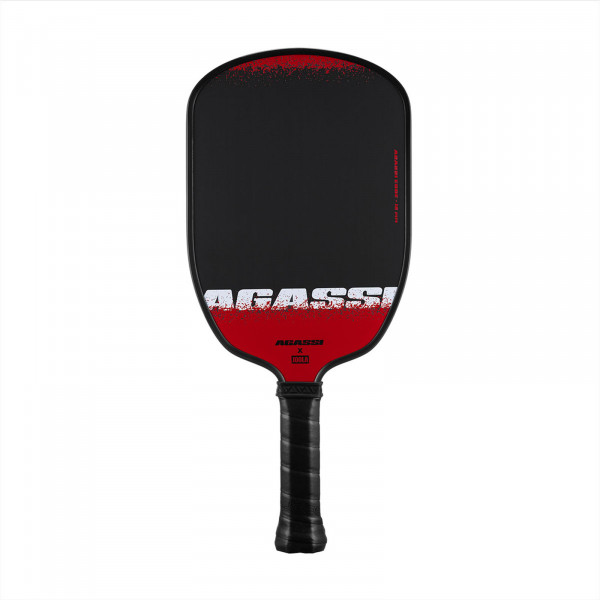 Back side of the JOOLA Agassi Edge 16mm Pickleball Paddle.