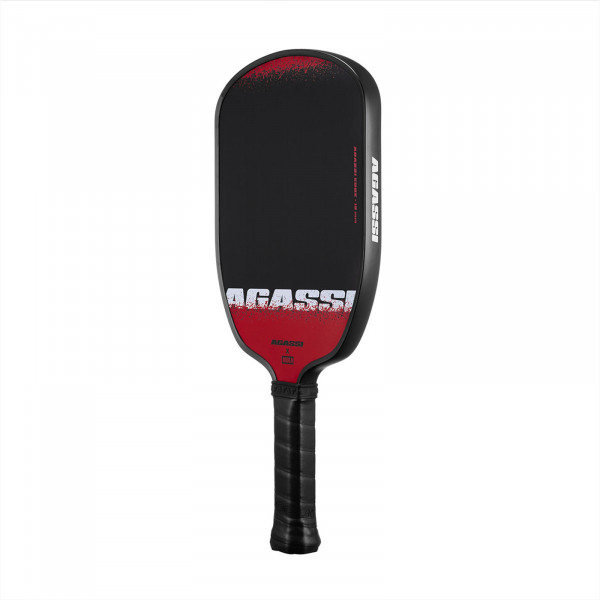 Front-right view of the JOOLA Agassi Edge 16mm Pickleball Paddle.