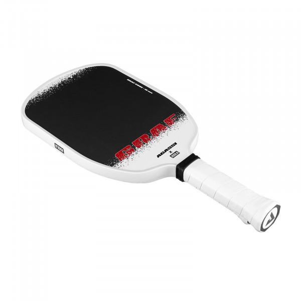 Top-angled view of the JOOLA Graf Edge 16mm Pickleball Paddle.