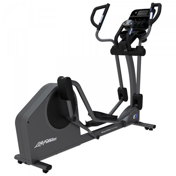 Track your heart rate with ease on the Life Fitness E3 Elliptical Cross Trainer.