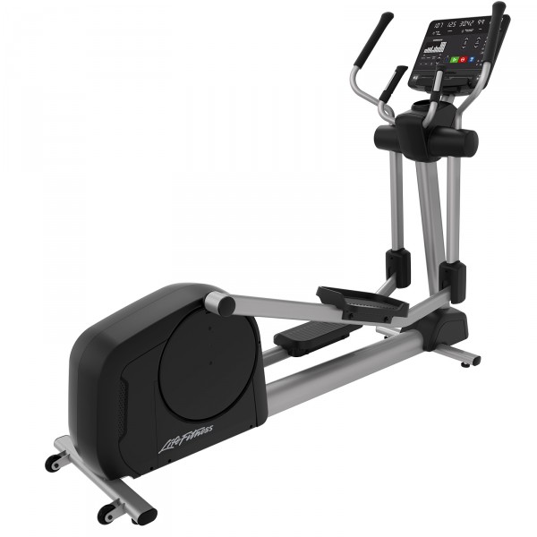 Rear view of Life Fitness Aspire Cross Trainer in Arctic Silver