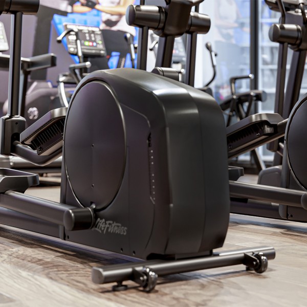 Back close-up of Life Fitness Aspire Cross Trainer showcasing design details