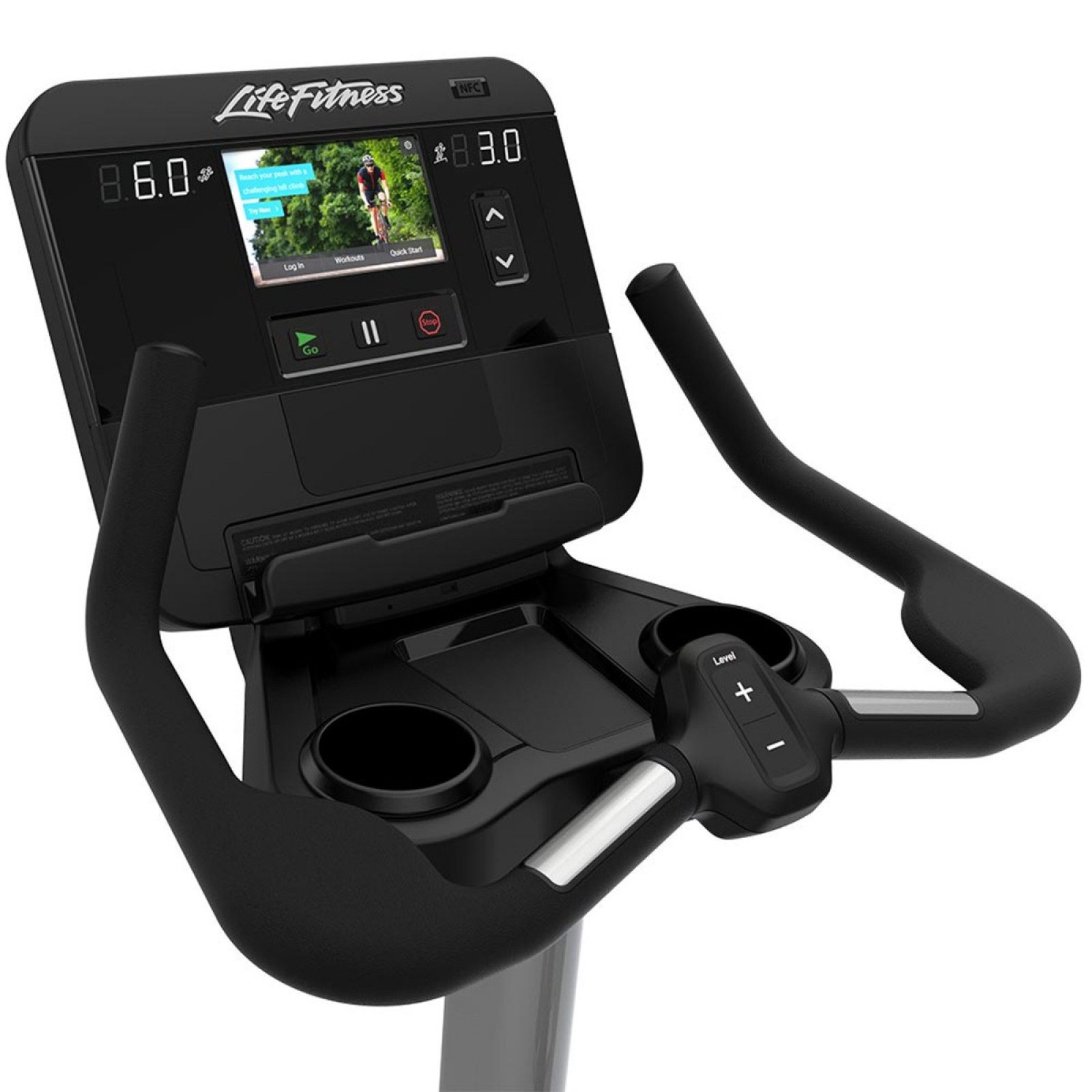 Life fitness club series upright lifecycle exercise bike discount