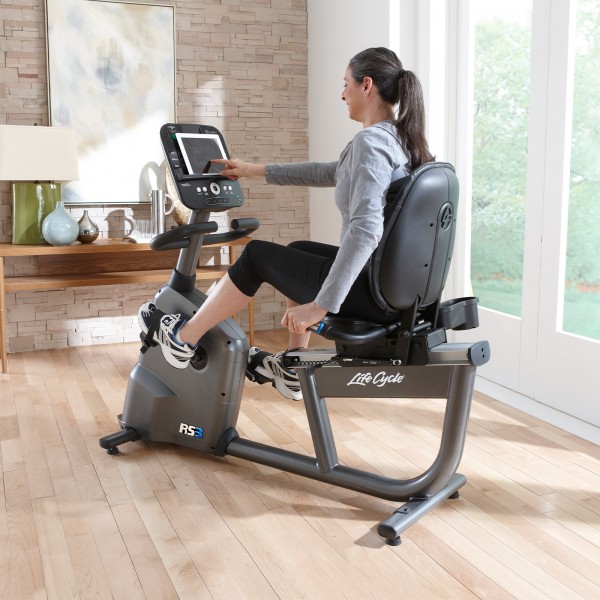 Life Fitness RS3 Step Through Recumbent Exercise Bike with Track Connect Console 2.0 - exercise routine