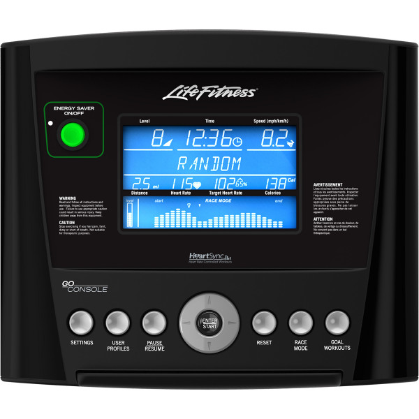 Life Fitness RS3 Lifecycle Step Through Recumbent Exercise Bike with GO Console