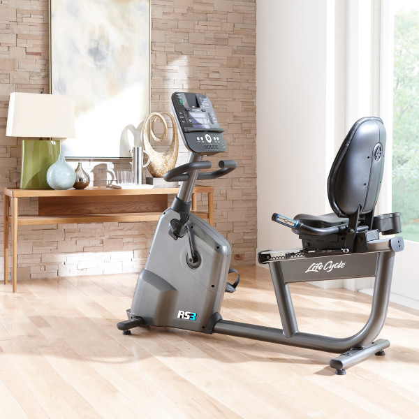 Life Fitness RS3 Lifecycle Step Through Recumbent Exercise Bike with GO Console