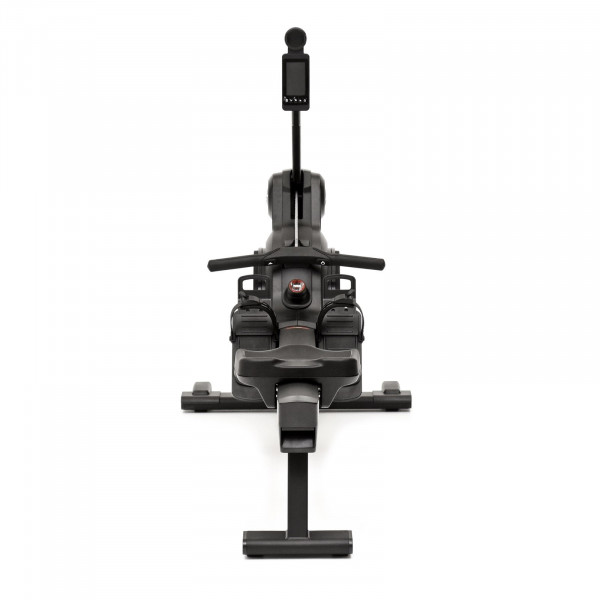 Front angle of the Life Fitness Heat Performance Row console and frame