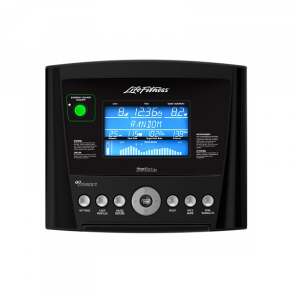 The Go console: your personal workout companion with 13 engaging programs.