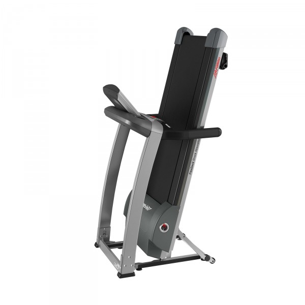 Easily store the Life Fitness F3 Folding Treadmill with Go Console when not in use for a clutter-free space.