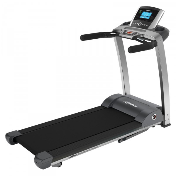 Experience a safe, powerful, and quiet workout with the Life Fitness F3 Folding Treadmill with Go Console.