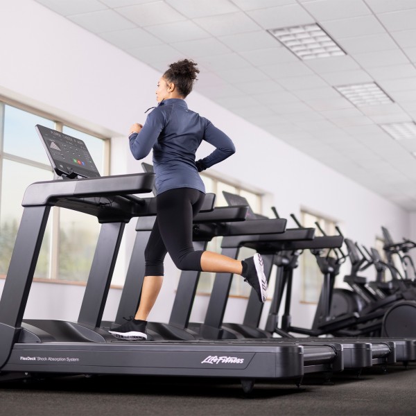 Life Fitness Aspire Treadmill - exerciser running