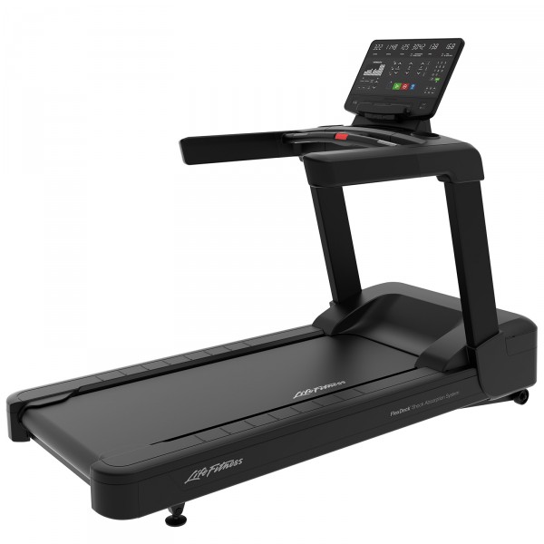 Life Fitness Aspire Treadmill - Smooth Charcoal - perspective view