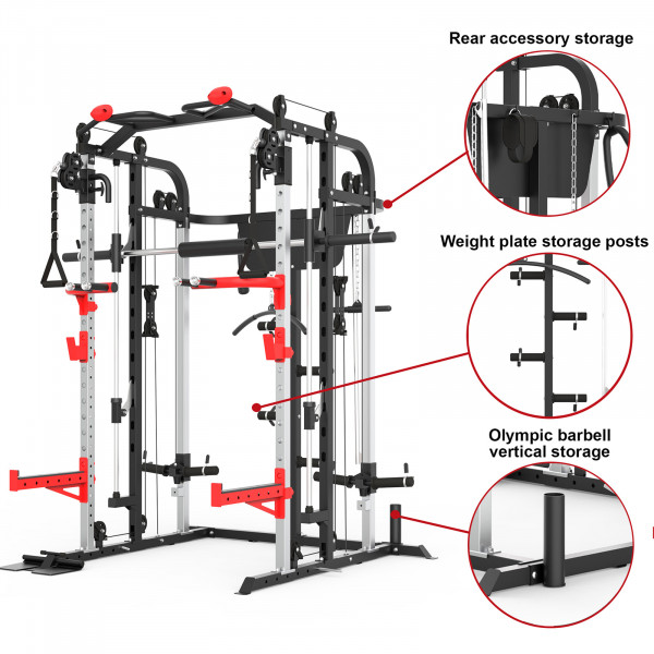 Image of the Marcy SM-4500 Smith Cage Power Rack - Features