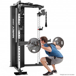 Image of the Marcy SM-6500 Functional Training System - Model squatting