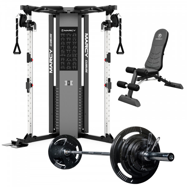 Marcy SM-6500 + Bench with 100kg Weight Kit
