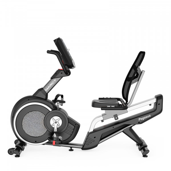 Side view of the Marcy Pegasus Premium Home Recumbent Bike