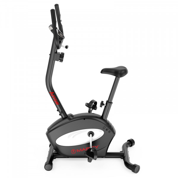 Side view of the Marcy Arrow Compact Upright Exercise Bike