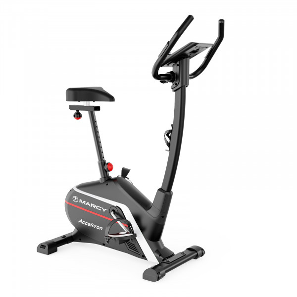 Front right view of the Marcy Acceleron Electro Magnetic Exercise Bike