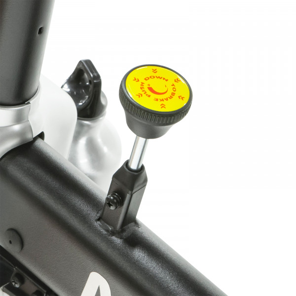 Resistance adjustment knob with quick-stop brake control on the Marcy 7038 Studio Bike
