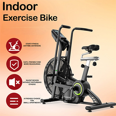Marcy CardioBlast Premium Home Assault Bike with key home fitness features and air resistance design  