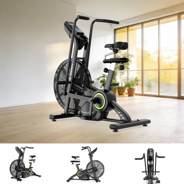 Marcy CardioBlast Premium Home Assault Bike shown from multiple viewing angles