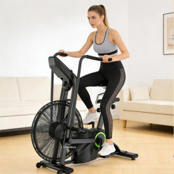 Model training on the Marcy CardioBlast Premium Home Assault Bike