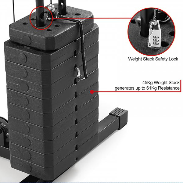 Image of the Marcy MKM-81030 Home Gym Weight stack