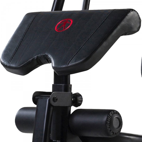 Close-up of the preacher pad on the Marcy HG7000 Home Gym.