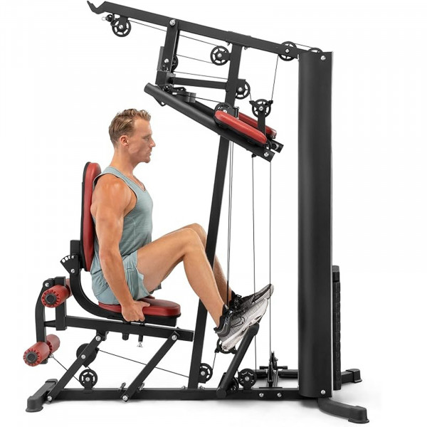 Image of the Marcy HG7000 Compact Leg Press Home Gym with a model using the leg press