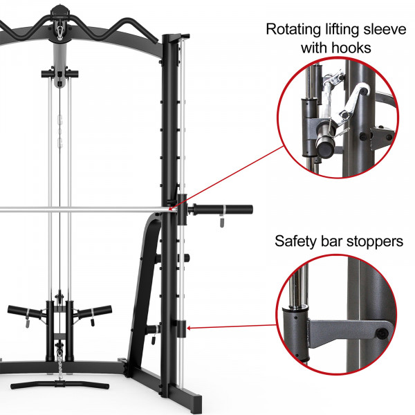 Image of the Marcy MWB-1282X Compact Smith Machine - Safety Features