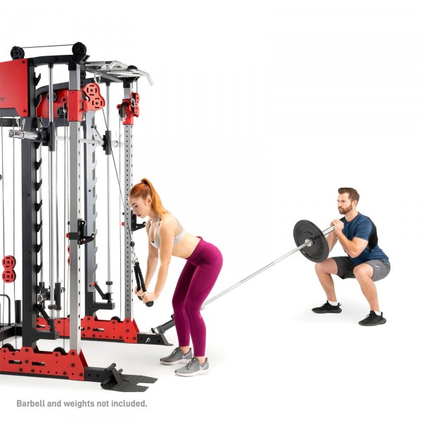 Marcy SM7553 Smith Machine - Lifestyle - Pulldown and Landmine Press