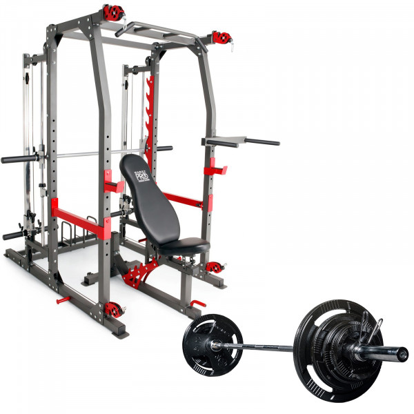 Marcy SM-4903 + 100kg Weight Kit
