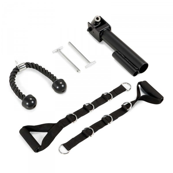 Image showing various attachments for the Marcy SM-4033 Smith Machine.