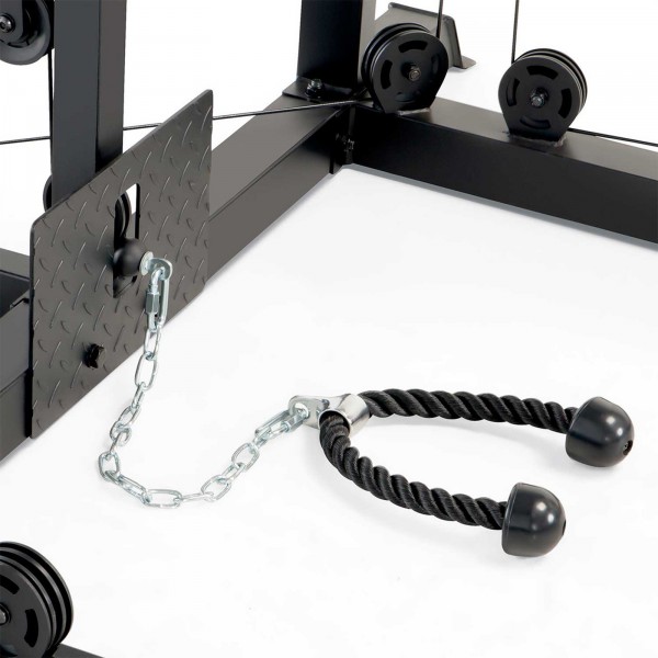 Detailed view of the foot rowing plate on the Marcy SM-4033 Smith Machine.