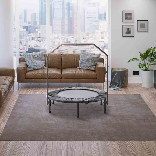 Marcy Cardio Trampoline set up in a living room