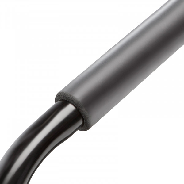 Close-up of the padded handrail on the Marcy Cardio Trampoline