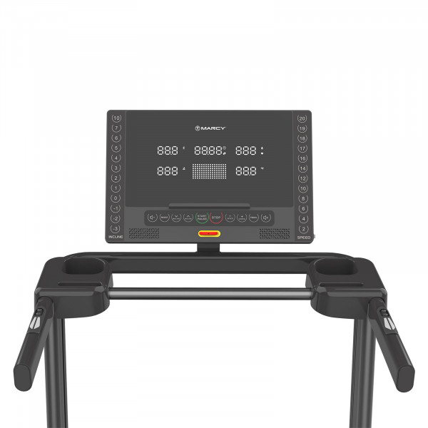 Close-up of the console on the Marcy Cross Country Power Fold Treadmill