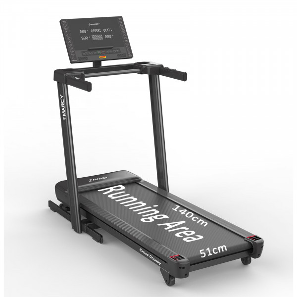 Running surface dimensions on the Marcy Cross Country Power Fold Treadmill