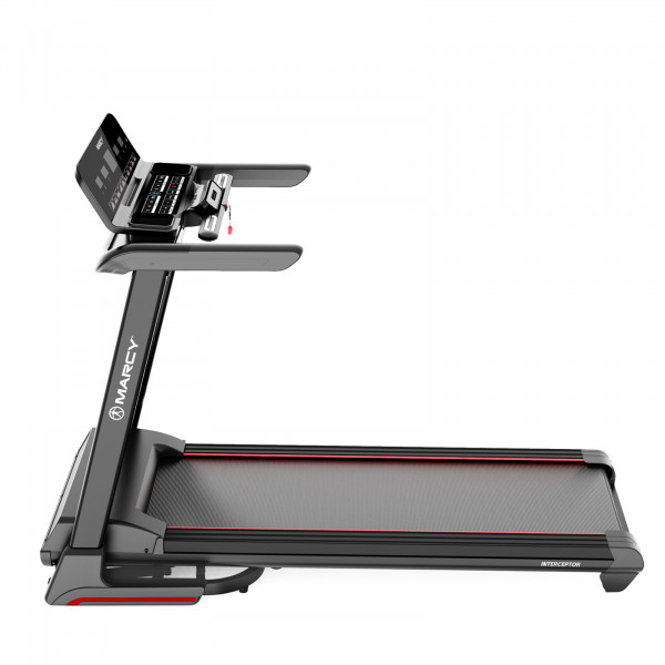 Side view of the Marcy Interceptor Compact Treadmill