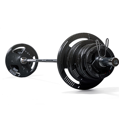 White background image of the 100kg weight set.