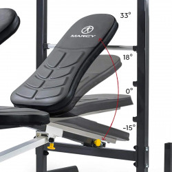 Image of the Marcy Folding Weight Bench - Backrest adjustments