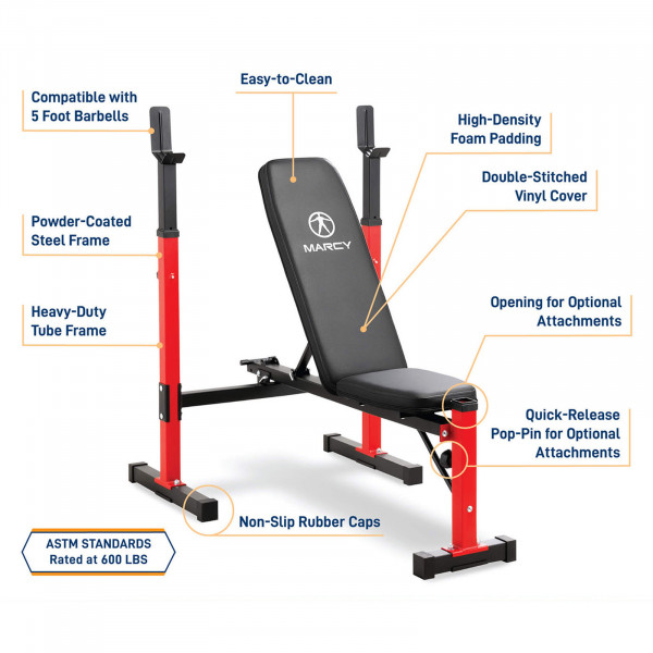 Marcy MWB-5511 Weight Bench - Key features