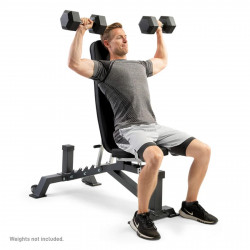 Marcy SB-8092 - Model performing dumbbell shoulder press